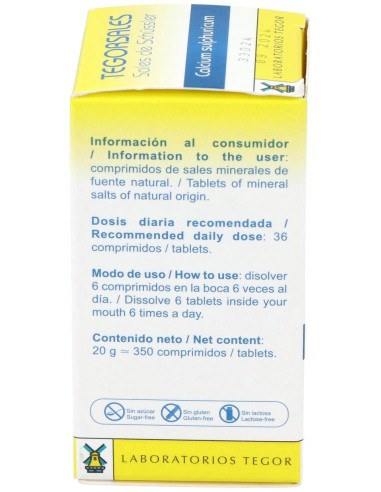 Tegorsal Nº 12 (20 G) Comprimidos de Tegor