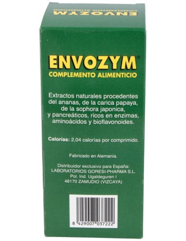 Envozym  Complemento Alimenticio  500  Comprimidos Goresi-Pharma