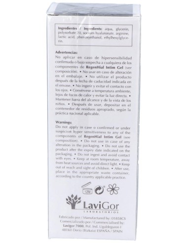 Regenhial Intim Gel 24X2 Ml Monodosis de Lavigor