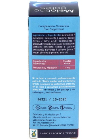 Melatina (Meladormo) 30Ml. de Tegor