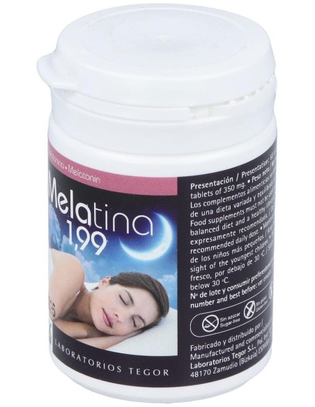 Melatina 1,99 Mg. 60 Comprimidos de Tegor