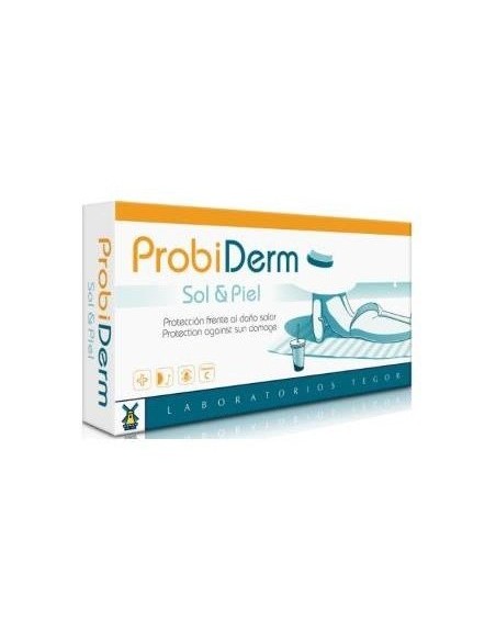 Probioderm Sol Y Piel 40 Capsulas de Tegor