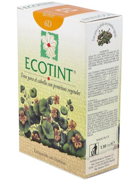 Rubio Oscuro Dorado Tinte Para Cabello de Ecotint