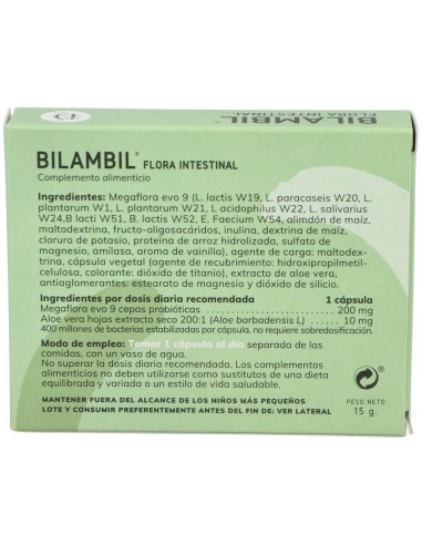 Bilambil Probiotico 30Cap. de Dimefar