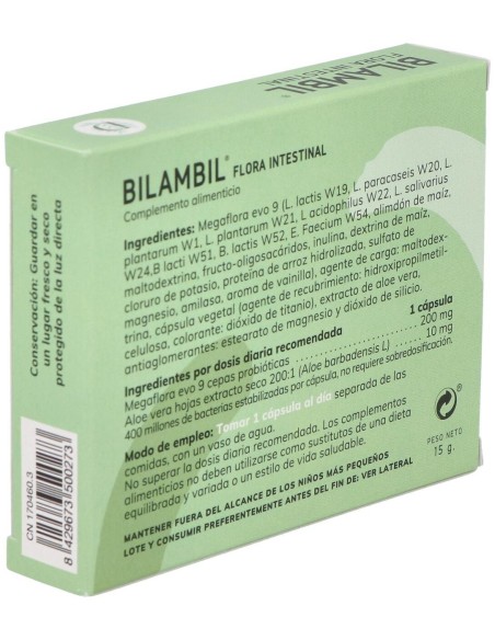 Bilambil Probiotico 30Cap. de Dimefar