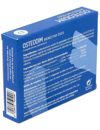 Osteodim Bienestar Oseo 30Cap. de Dimefar