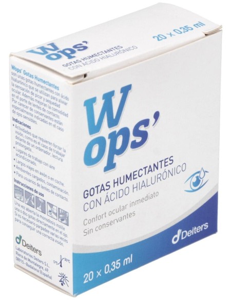 Wops Lagrima Artificial 20Monodosis de Deiters