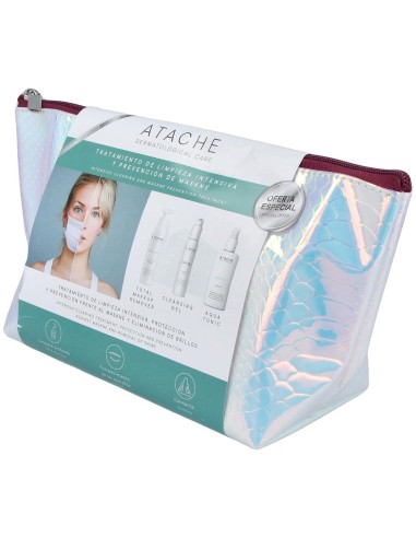 Pack Neceser Doble Desmaquillado Antiacne 115ml+115ml+200ml de Atache