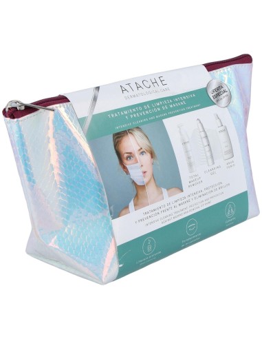 Pack Neceser Doble Desmaquillado Antiacne 115ml+115ml+200ml de Atache
