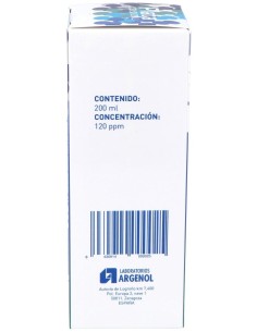 Plata Coloidal 120Ppm 200Ml. de Argenol 2