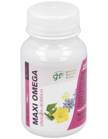 Maxi Omega Onagra Y Borraja 500Mg. 110Perlas de Ghf