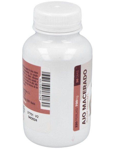 Ajo Macerado 500Mg. 220Perlas de Ghf