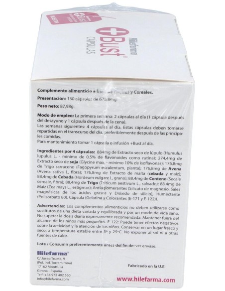 Mas Bust 130Cap. de Hilefarma