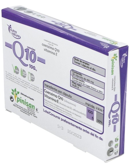 Coenzima Q10 100Mg 30Cap. de Pinisan