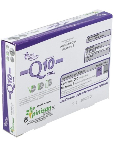 Coenzima Q10 100Mg 30Cap. de Pinisan