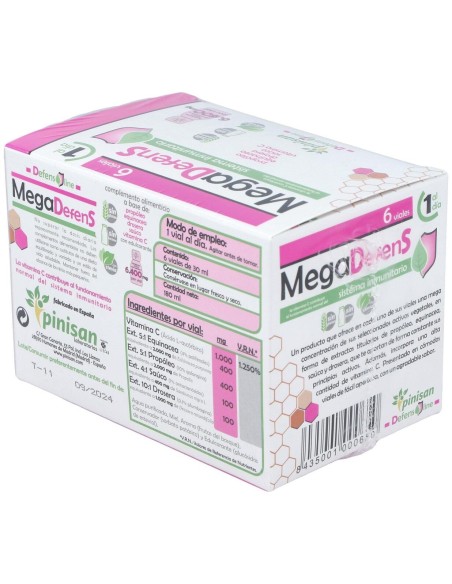 Mega Defens 6 Viales de 30 ml. de Pinisan