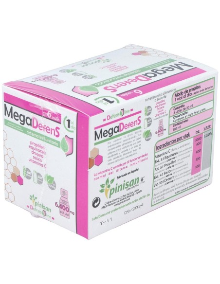 Mega Defens 6 Viales de 30 ml. de Pinisan