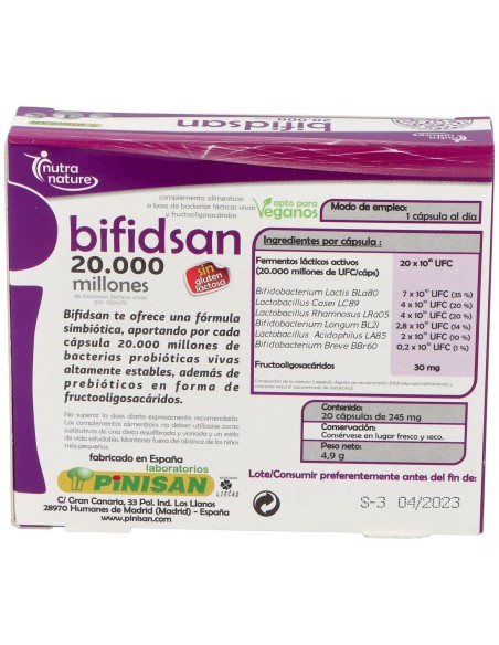 Bifidsan 20.000 20Cap. de Pinisan