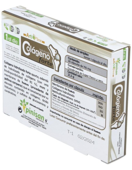 Colageno Forte 30Cap. Artiline de Pinisan