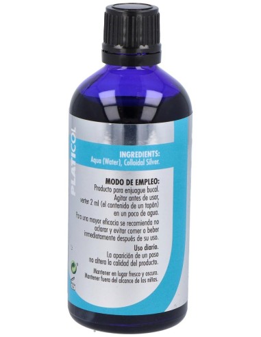Platicol Plata  20Ppm  100 Ml de Artesania
