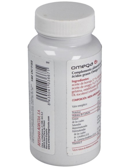 Omega-6 Plantis 100 Cap de Artesania