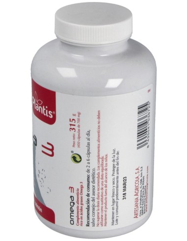 Omega-3  Plantis 450 Cap. de Artesania