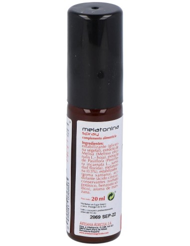Melatonina Plantis Spray 20Ml. de Artesania