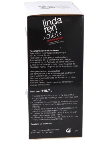 Fat Loss Lindaren Diet 30Packs de Artesania