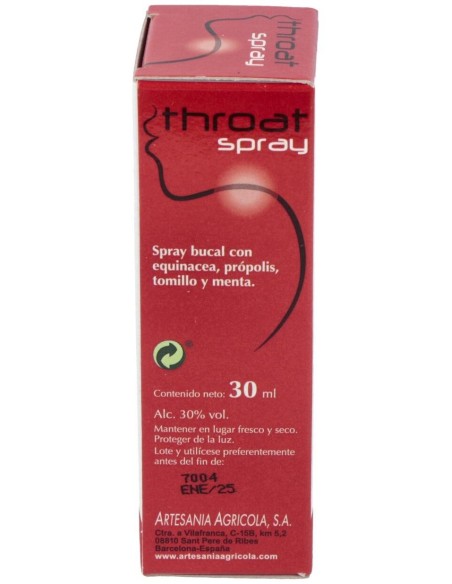 Throat Spray Plantis 30 Ml de Artesania