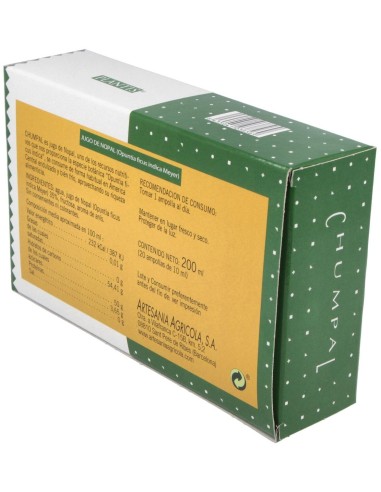 Chumpal Zumo Nopal 20Amp de Artesania