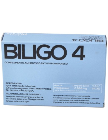 Biligo-4 Mn 20 Ampollas X 2 Ml de Artesania