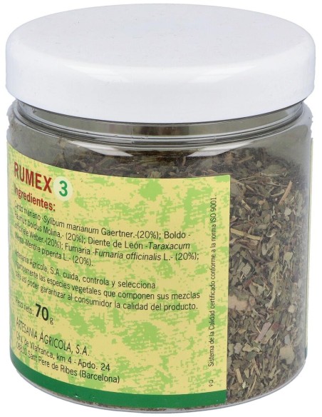 Rumex 3 Hepatico Bote 70 G de Artesania