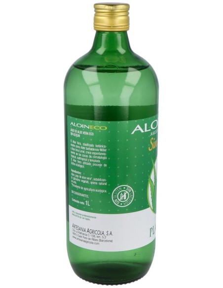 Aloin Eco Zumo De Aloe Vera Sin Azucar 1Litro de Artesania