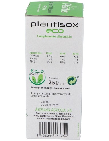 Plantisox (Biox) (Lombrices) Jarabe 250Ml de Artesania