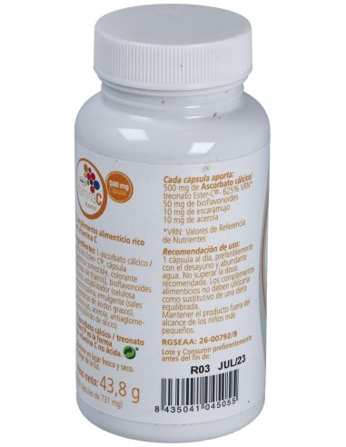 Vitamina C 500Mg. Ester-C 60Caps. de Artesania