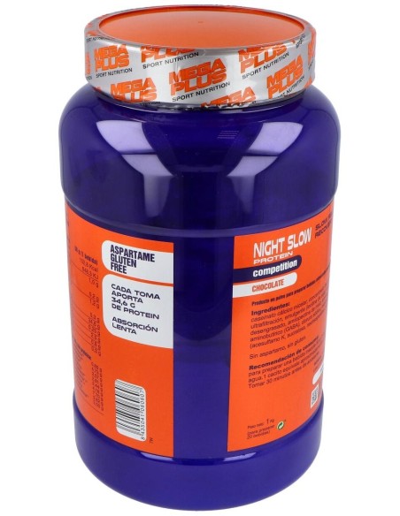 Night Slow Protein Competition Sabor Chocolate 1Kg de Mega Plus