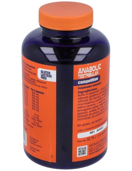 Anabolic Testribulan Competition 120Cap. de Mega Plus