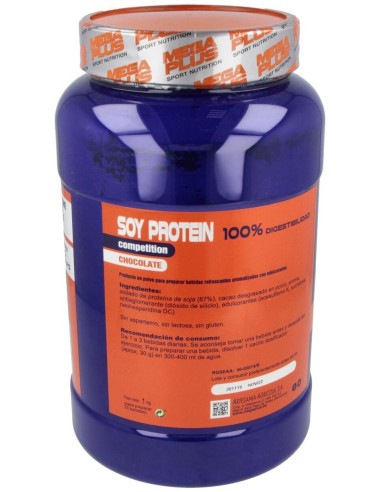 Soy Protein Chocolate 1Kg. de Mega Plus