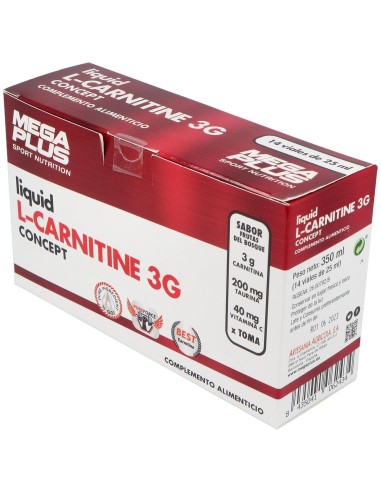 L-Carnitine Concep 3G 14Viales de Mega Plus