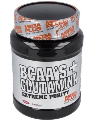 Bcaa+Glutamina Sabor Fresa 600Gr. Extreme Purity de Mega Plus
