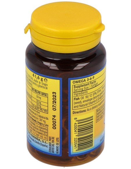 Omega 3-6-9 1000Mg. 30Perlas de Nature Essential