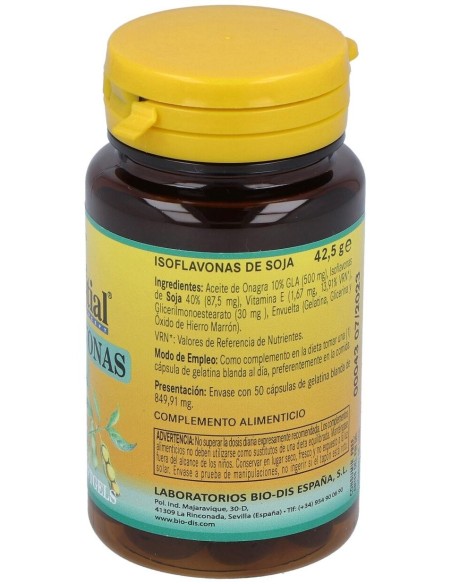 Isoflavonas De Soja 620Mg. 50Perlas de Nature Essential
