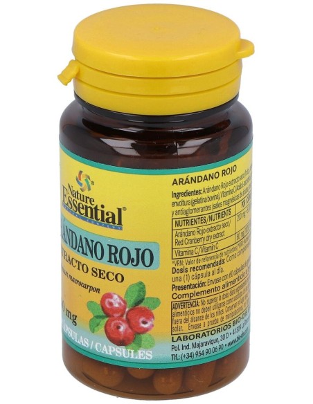 Arandano Rojo 5000Mg. (Ext. Seco 200Mg.) 60Cap. de Nature Essential