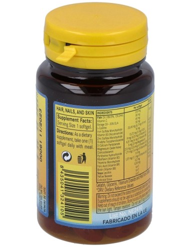 Cabello, Uñas Y Piel 540Mg. 60Perlas de Nature Essential