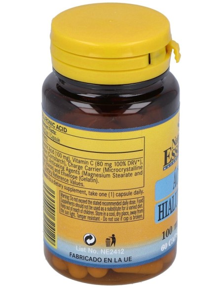 Acido Hialuronico 100Mg. 60Cap. de Nature Essential
