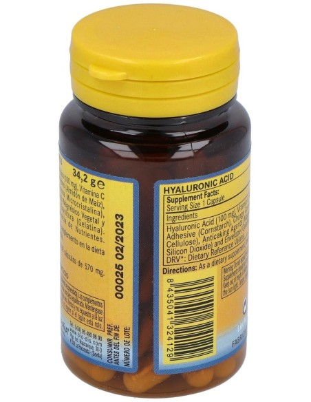 Acido Hialuronico 100Mg. 60Cap. de Nature Essential