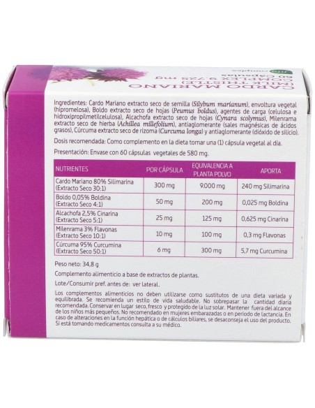 Cardo Mariano Complex 9725Mg. 60Cap. de Nature Essential