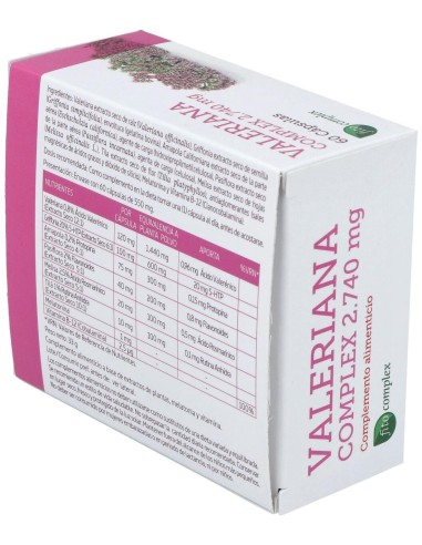 Valeriana Complex 2740 mg. 60 Capsulas de Nature Essential