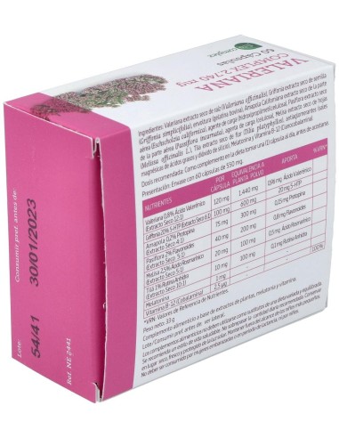 Valeriana Complex 2740 mg. 60 Capsulas de Nature Essential