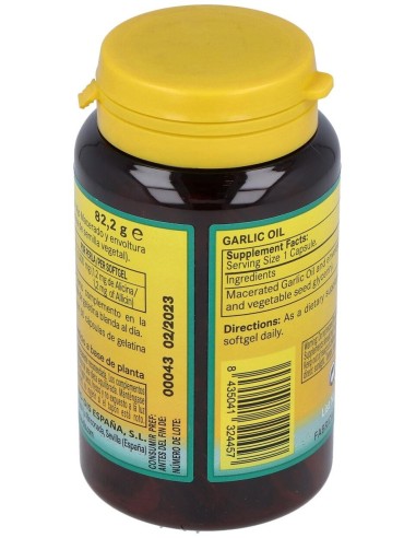 Garlic Oil (Ajo) 1000Mg. 60Perlas de Nature Essential